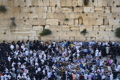 Israel, Jerusalem, holy city, the old town listed as World Heritage by UNESCO, the Western Wall part of the retaining walls of the Temple Mount built by Herod the Great