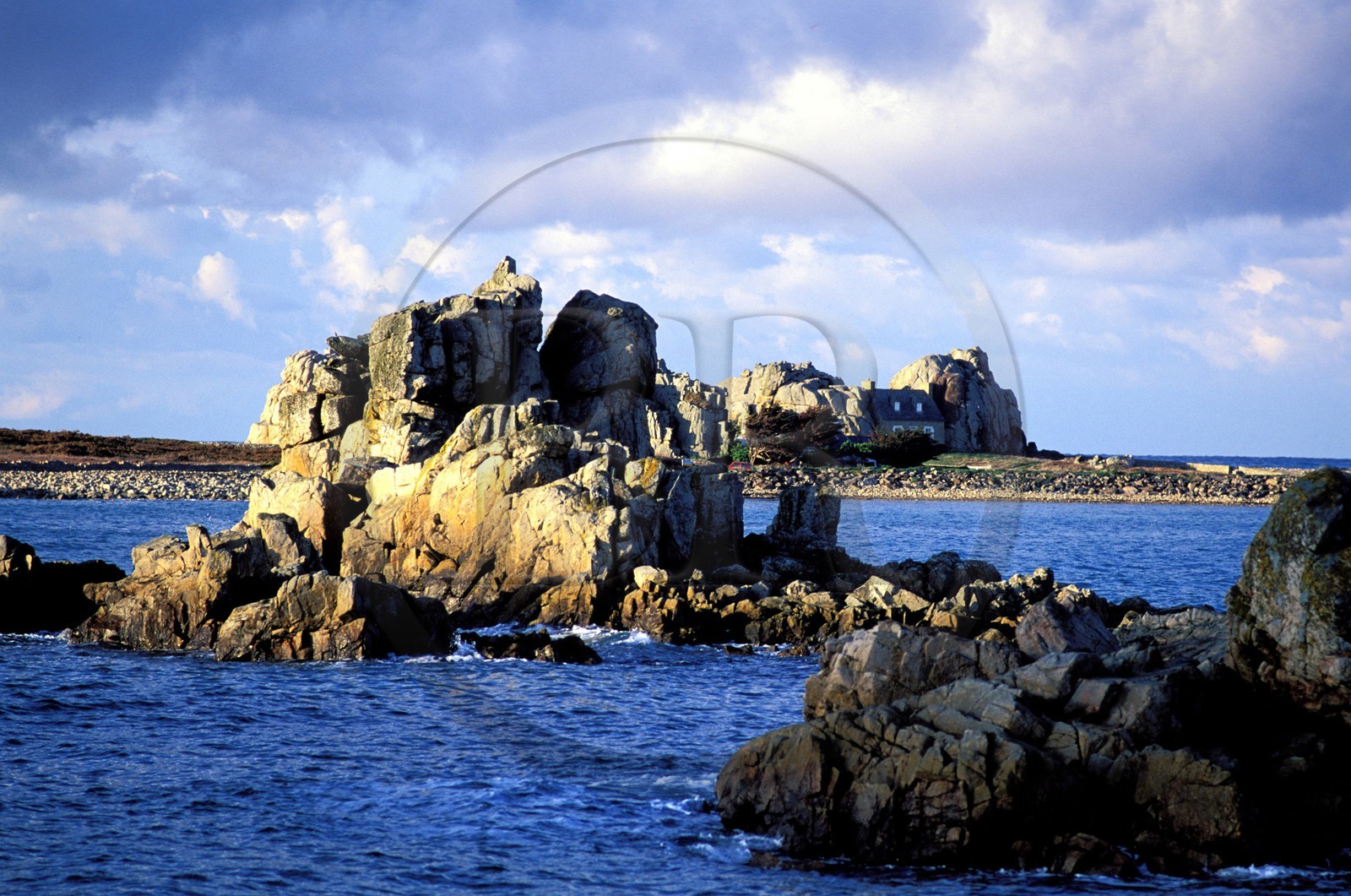 France, Côtes-d'Armor (22), la Presqu'île Sauvage dans la région de Tréguier