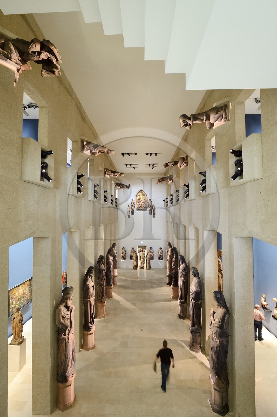 Allemagne, Bade-Wurtemberg, Fribourg en Brisgau, musée des Augustins (Augustinermuseum), statues originales de la cathédrale (Munster)