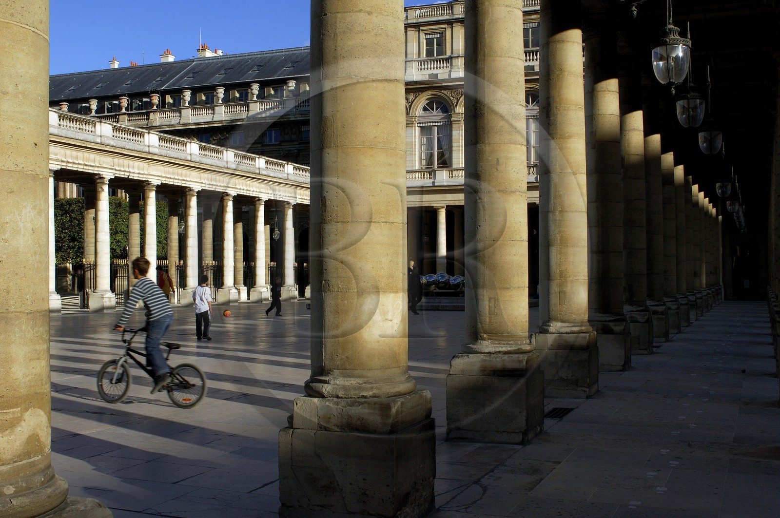 France, Paris (75), cour du Palais Royal pr