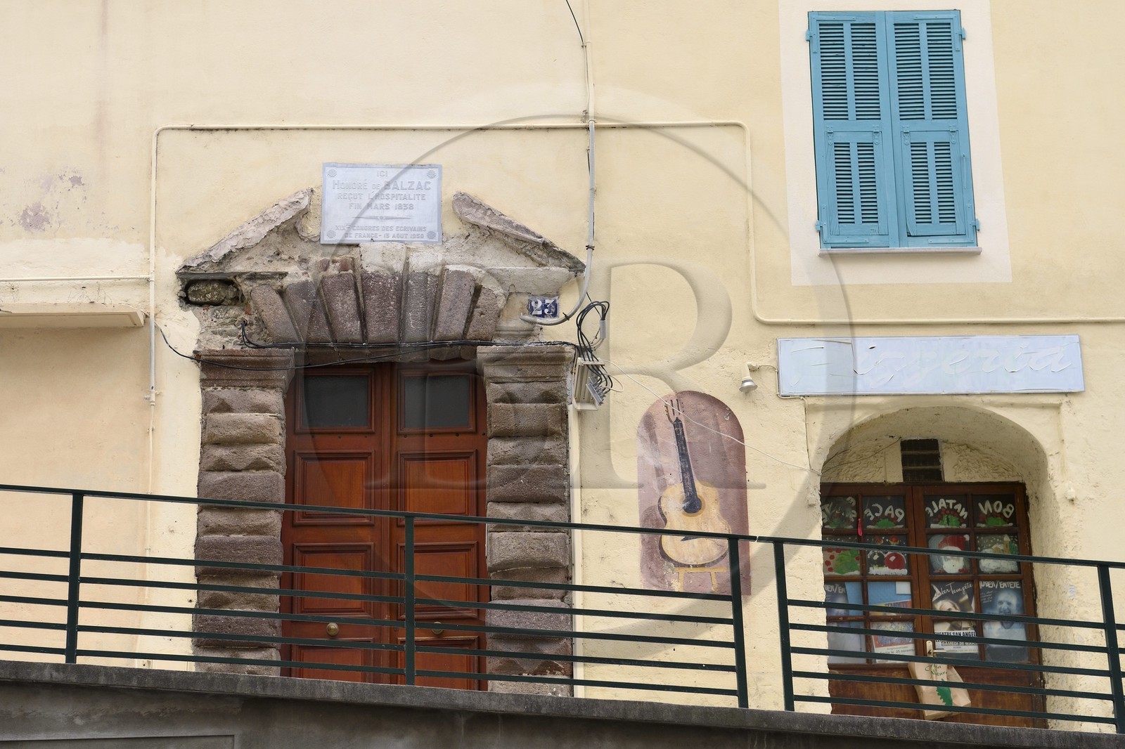 France, Haute-Corse (2B), Bastia, Honoré de Balzac résida au 23 rue du Général Carbuccia en mars 1838