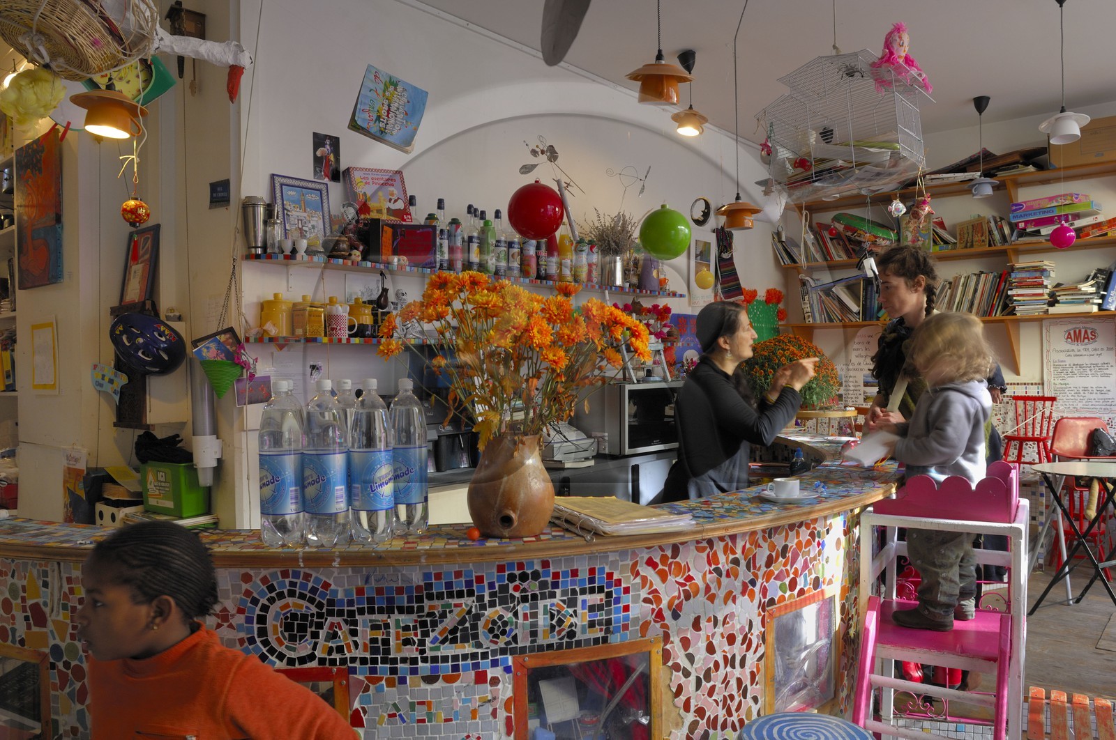 France, Paris (75), Le Cafézoide quai de la Loire