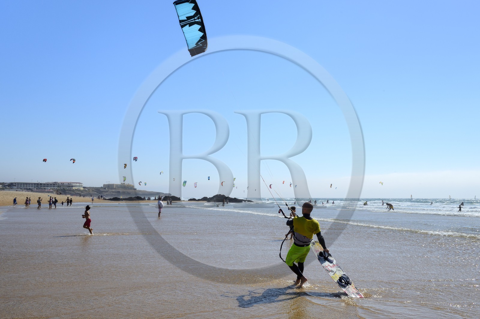 Portugal, région de Lisbonne, Cascais, plage de Guincho sur la côte d'Estoril