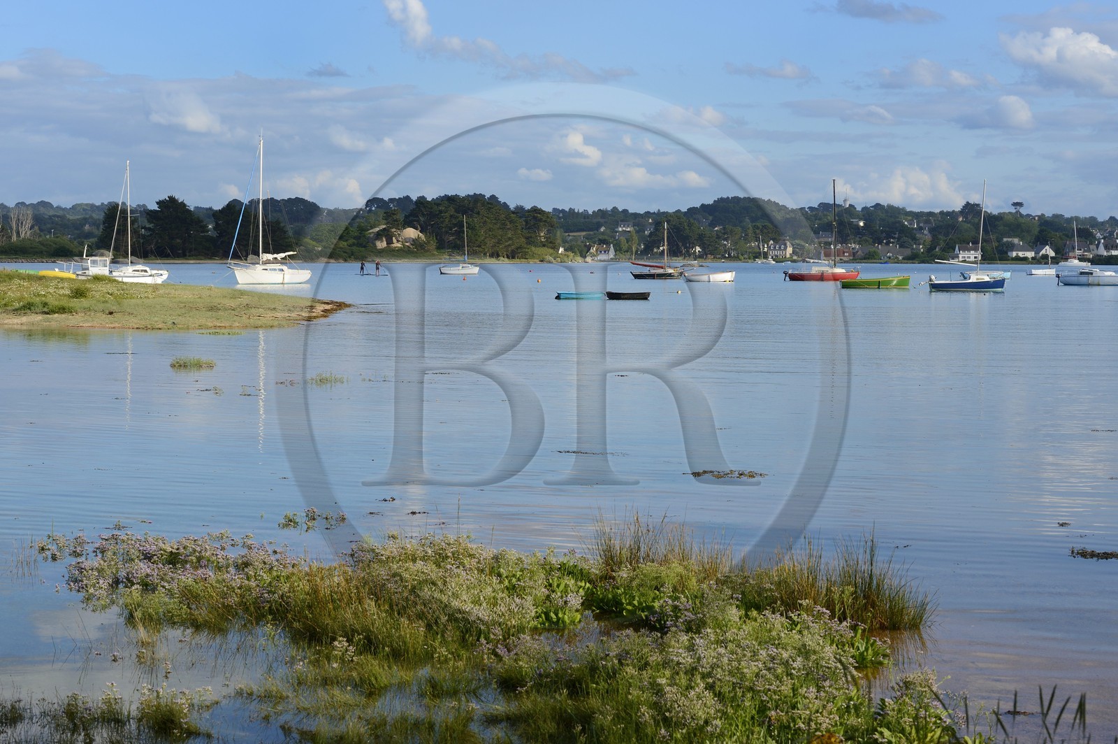 France, Cotes-d'Armor, Cote de Granit Rose (the Pink Granite coast), Tregastel, St Anne bay