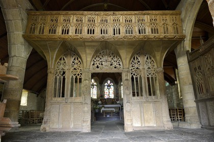 France, Côtes-d'Armor (22), jubé de l'église de Loc-Envel