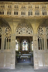 France, Côtes-d'Armor (22), jubé de l'église de Loc-Envel