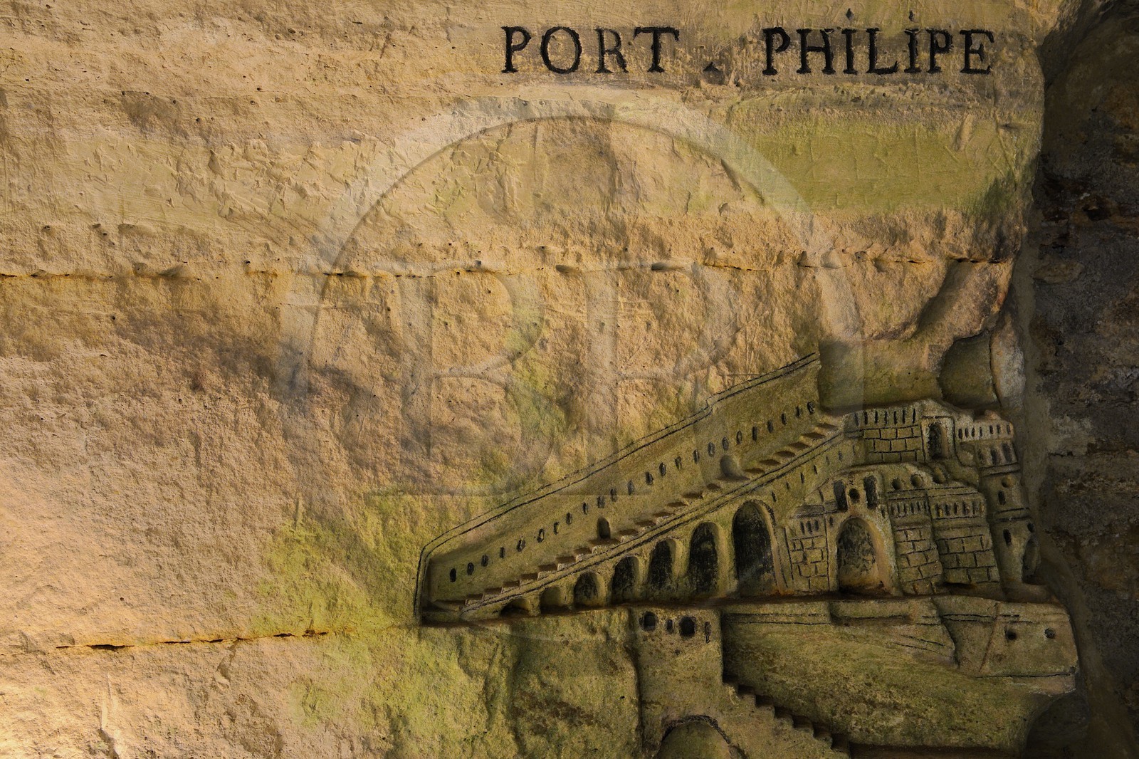 France, Paris (75), les catacombes, sculpture de Port-Mahon