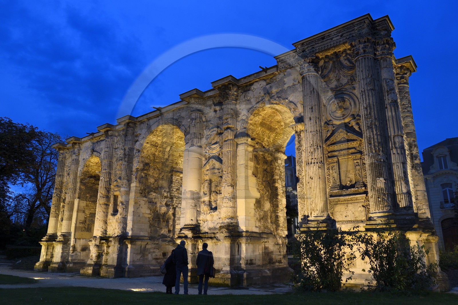 France, Marne (51), Reims, la Porte de Mars est le plus large arc du monde romain