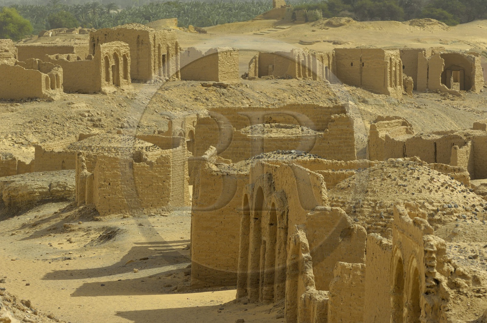 Egypte, Haute Egypte, désert libyque, oasis de Kharga, nécropole copte de Bagawat du IIe au VIIe siècle après JC