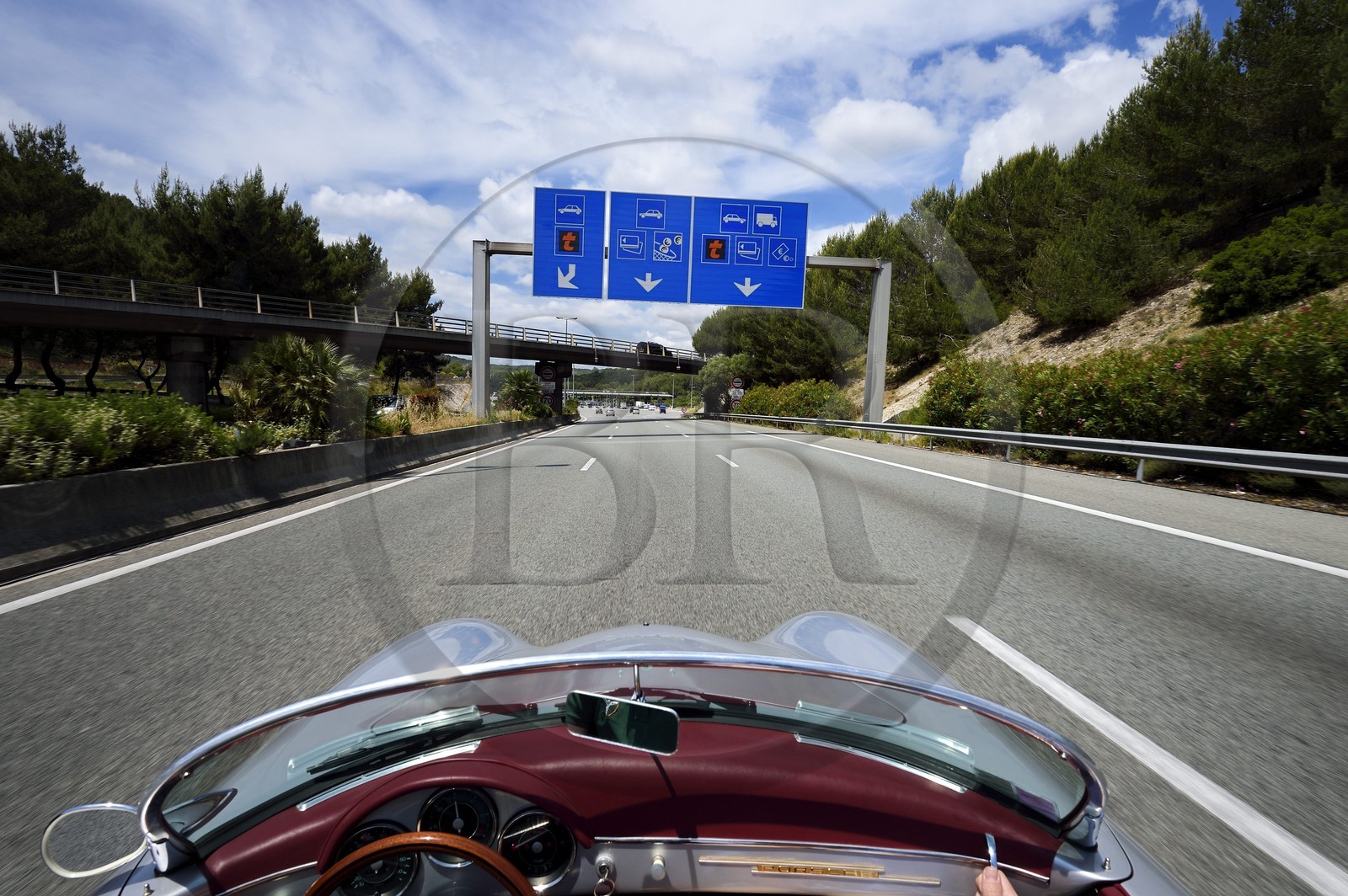 France, Alpes-Maritimes, toll on the A8 motorway also called La Provencale