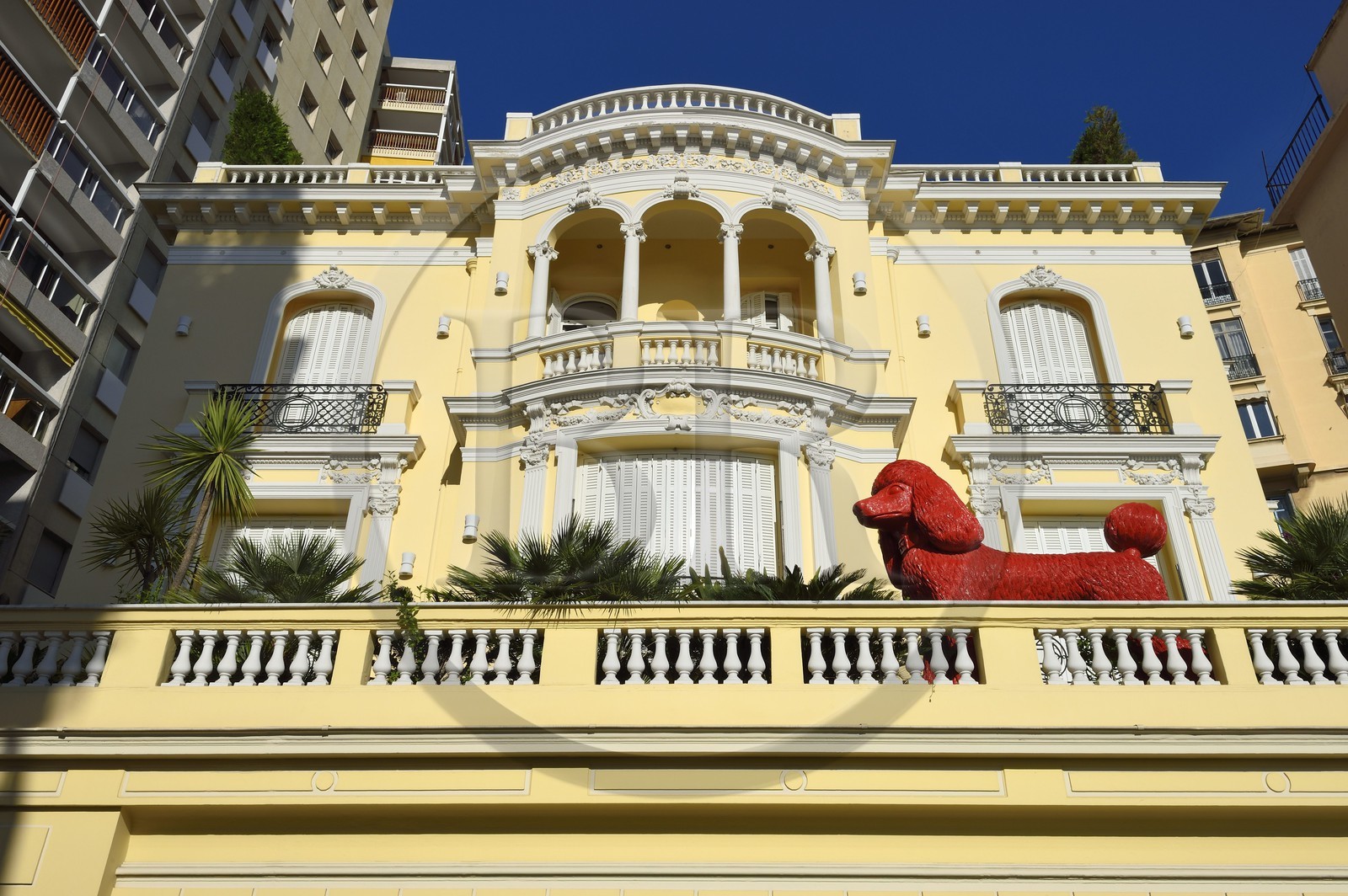 Principauté de Monaco, Monaco, quartier Moneghetti, Villa Bon Accord de style Belle Epoque au 26 boulevard de la Belgique