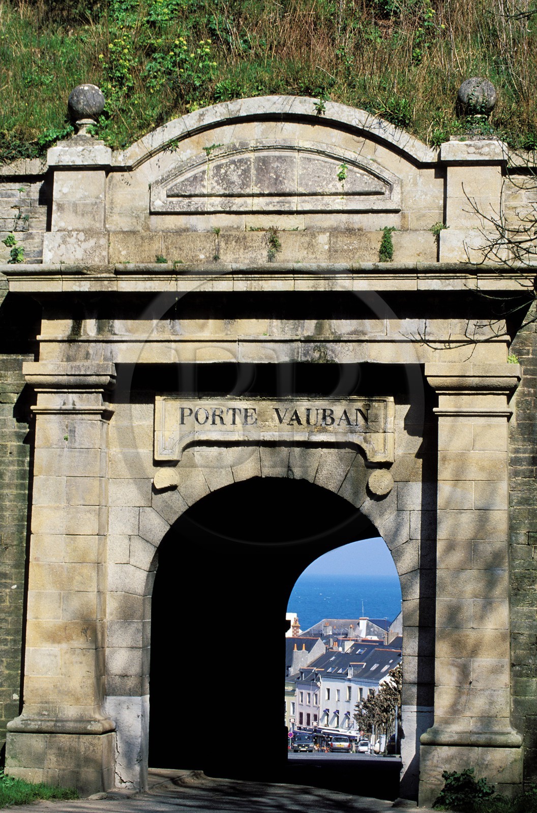 France, Morbihan, Belle Ile, Le Palais (main town of the island), Vauban's Door in the ramparts