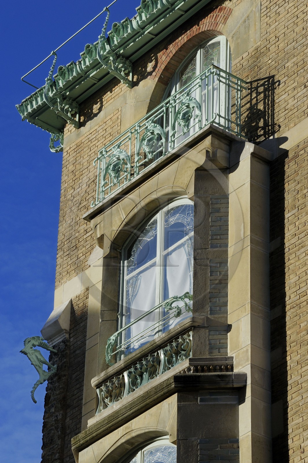 France, Paris (75), le Castel-Beranger, immeuble du 14 rue La Fontaine de style Art Nouveau  par Hector Guimard