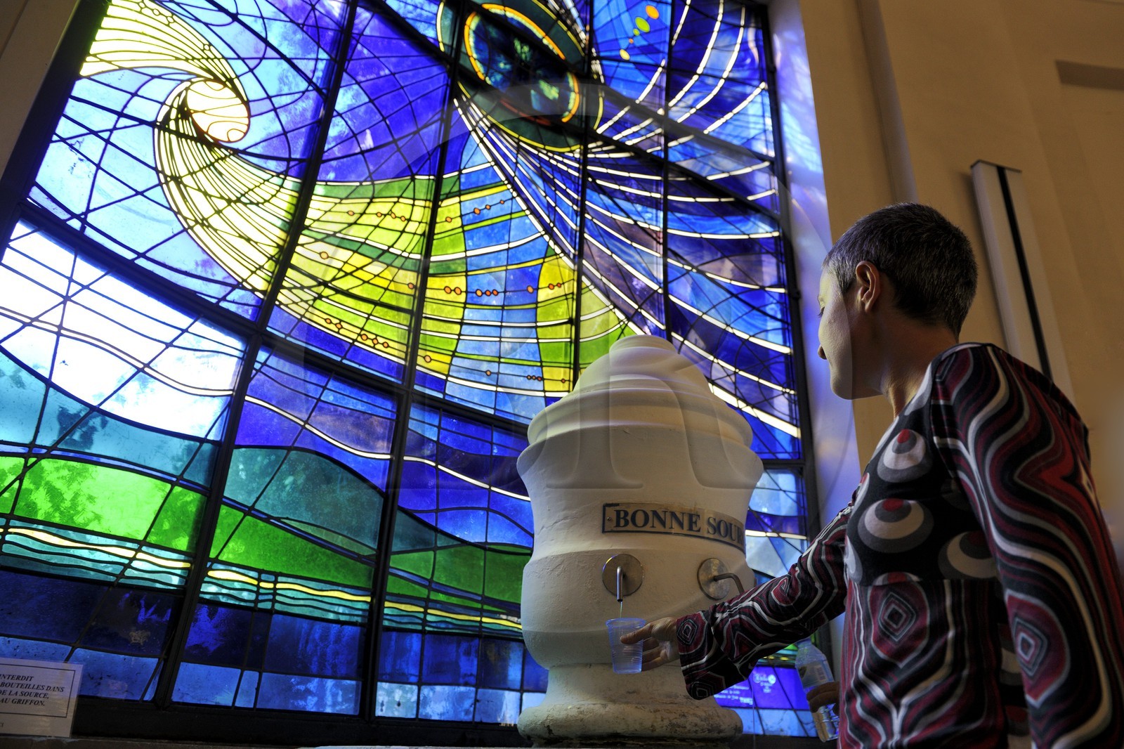 France, Vosges (88), Station thermale de Vittel, la source Hépar