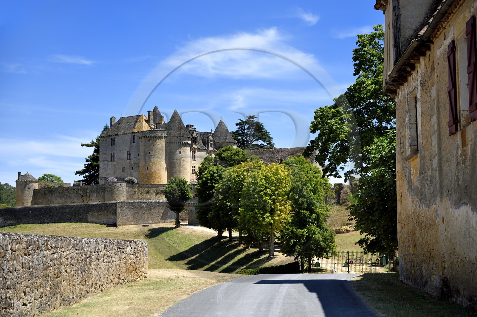 France, Dordogne (24), Périgord Noir, vallée de la Dordogne, Sainte-Mondane, le chateau de Fénelon
