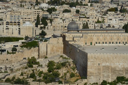 Israel, Jérusalem, ville sainte, vieille-ville classée Patrimoine Mondial de l'UNESCO, la mosquée El Aqsa sur l'esplanade des Mosquées (Haram el-Sharif)