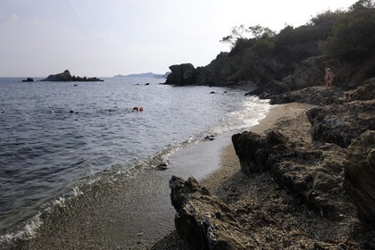 France, Var (83), presqu'île de Giens, la côte vers la Tour Fondue