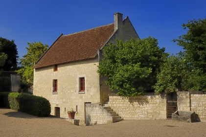 France, Indre-et-Loire (37), Vallée de la Loire classée Patrimoine Mondial de l' UNESCO,  Seuilly, La Devinière, maison de François Rabelais