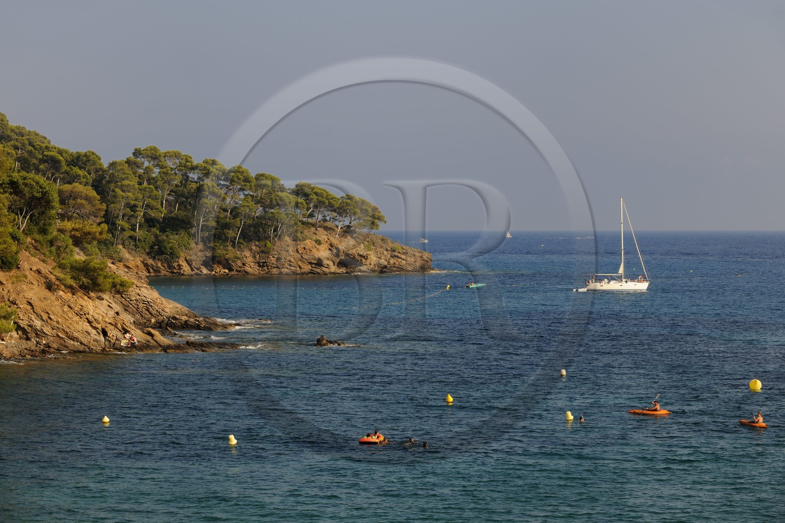 France, Var (83), côte des Maures, plage de Le Rayol-Canadel-sur-Mer