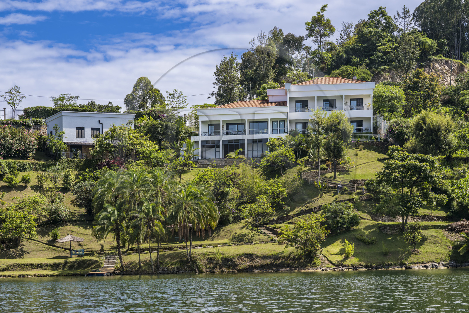 Rwanda, Western Province, Karongi (formerly named Kibuye), shores of Lake Kivu, the Inn on the lake guest house
