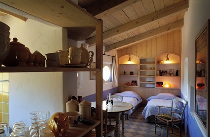 France, Var (83), Provence Verte, village de Bras vers Saint-Maximin-la-Sainte-Baume, la maison d'hôtes Le Peyrourier, une campagne en Provence