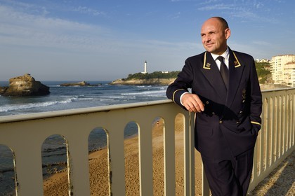 France, Pyrénées-Atlantiques (64), Pays-Basque, Biarritz, Hotel du Palais, le chef concierge et Clefs d'Or Olivier Pasquet