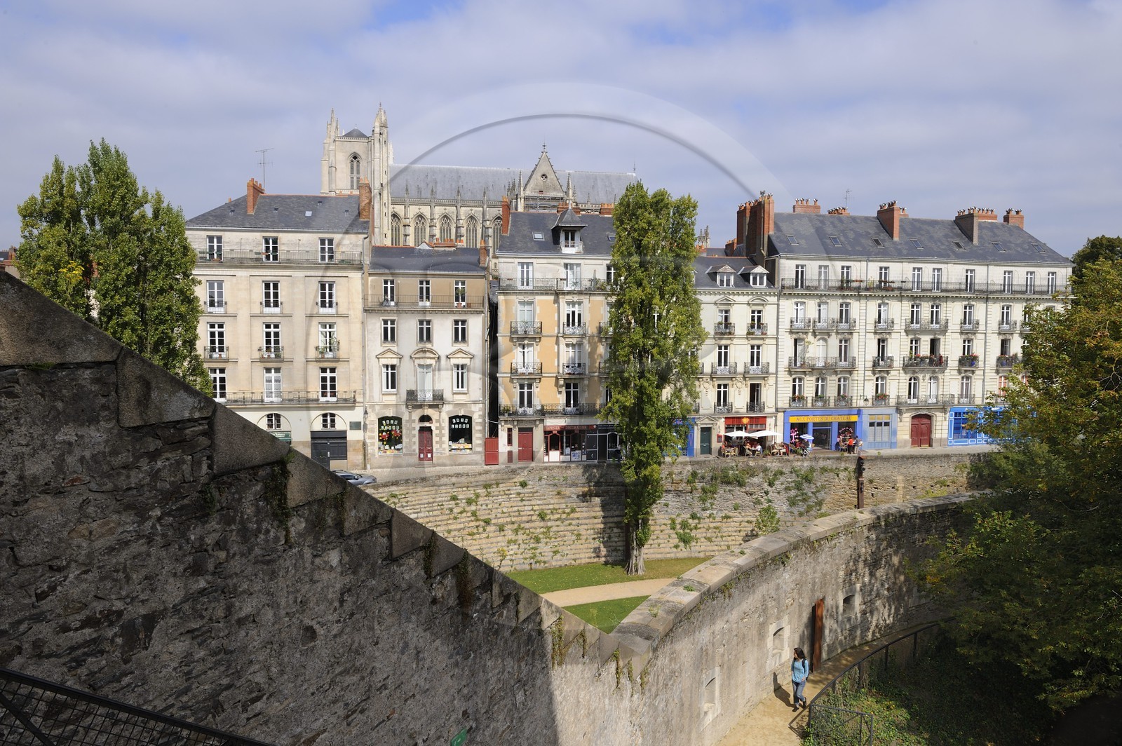 France, Loire-Atlantique (44), Nantes, le château des Ducs de Bretagne, le tour des remparts