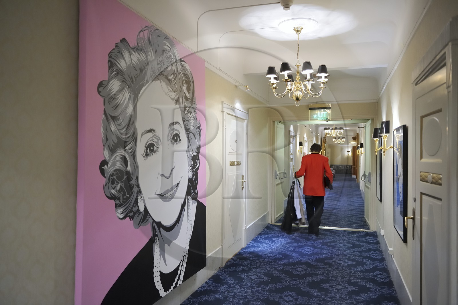 Norvège, Oslo, le Grand Hotel le plus célèbre de la ville, the Ladies floor