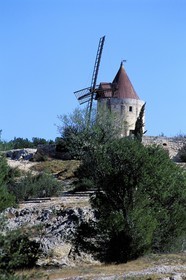 France, Bouches du Rhone, Fontvieille, Daudet's windmill