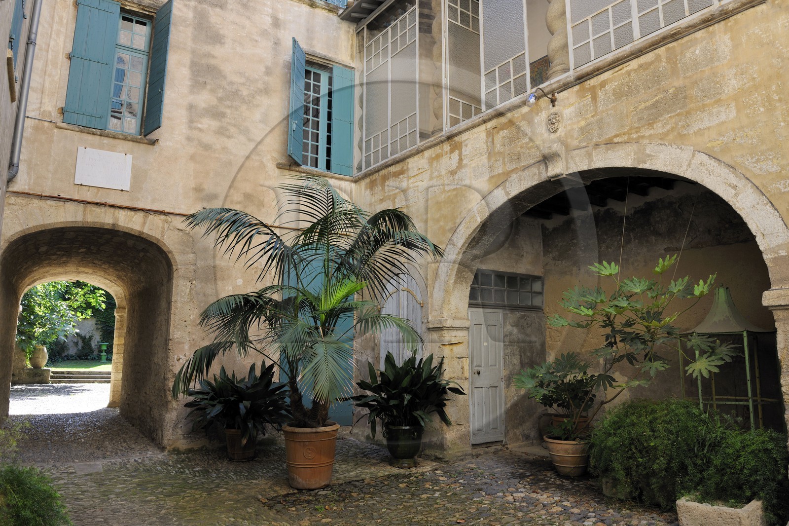 France, Herault, Pezenas, Hotel of Alfonse from the 17th century rue Conti where Molière and his company gave the Flying Doctor, the first court