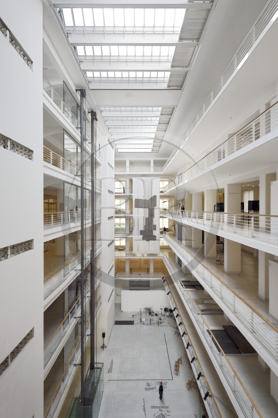 République Tchèque, Prague, palais des foires et expositions (Veletrzní palac), construit dans le style constructiviste et abrite aujourd'hui les collections contemporaines (XIXe et XXe siècles) de la Galerie nationale