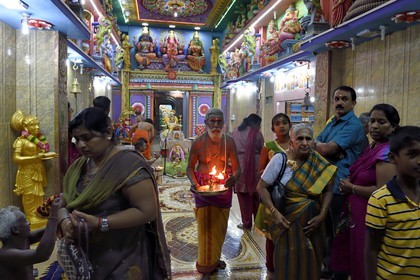 Sri Lanka, province de l'Est, Trincomalee, Sri Pathrakali Temple hindou dans New Moor Street