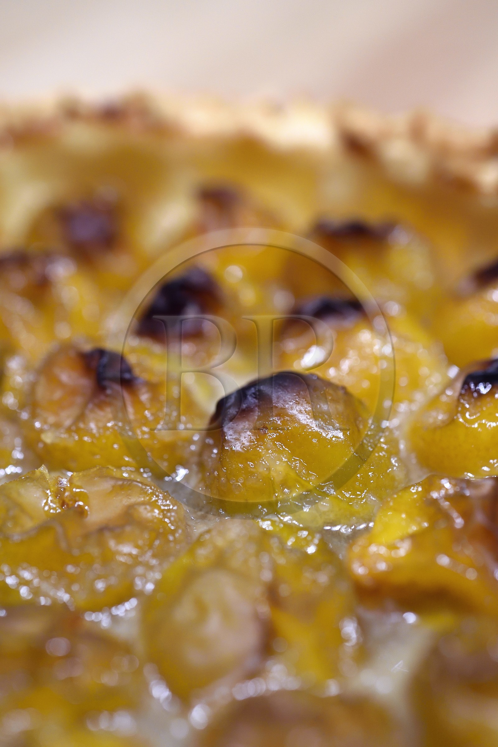 France, tarte aux mirabelles faite maison