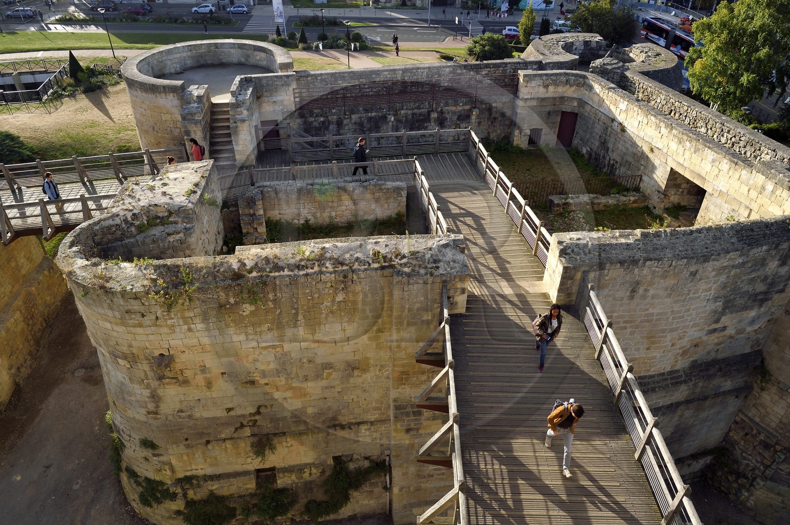 France, Calvados, Caen, the ducal castle of William the Conqueror, the porte Saint-Pierre barbican