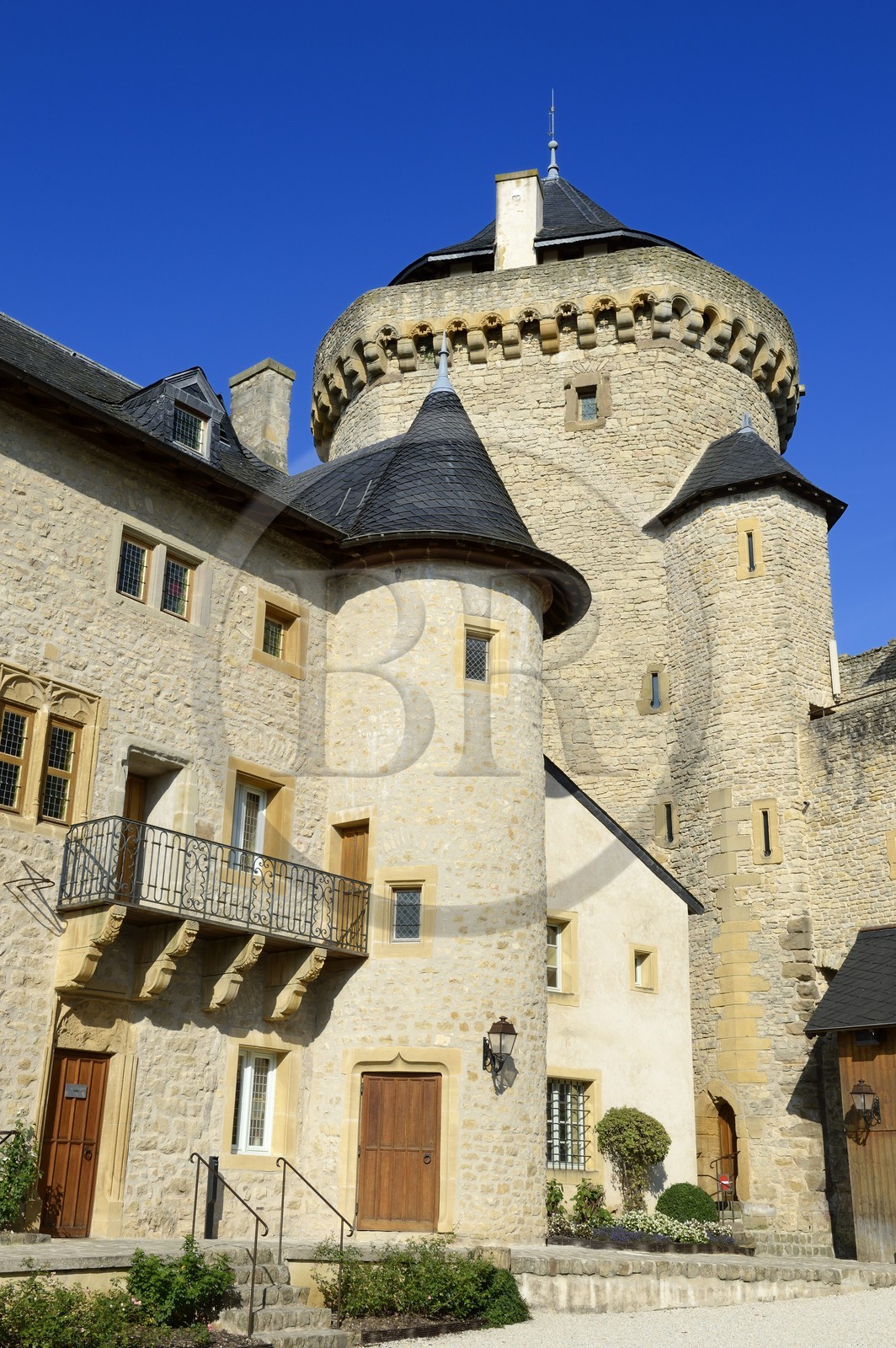 France, Moselle, Manderen, Malbrouck castle