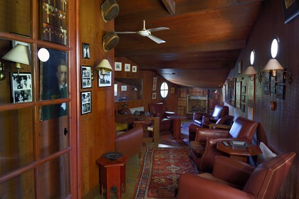 France, Dordogne, Perigord Noir, Tremolat, Relais et chateau Le Vieux Logis, lounge