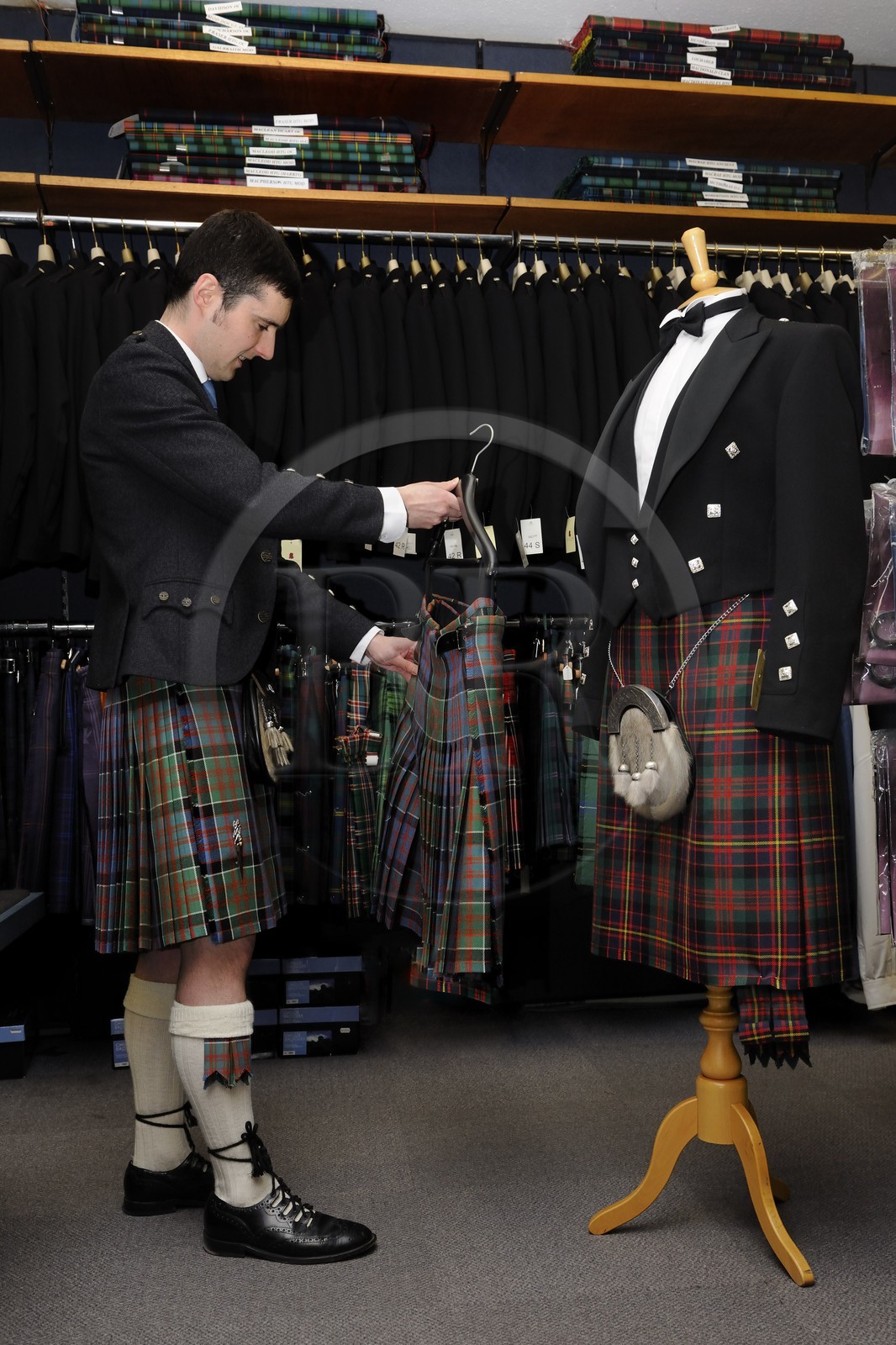 Royaume-Uni, Ecosse, région des Highlands, Inverness, Highland House of Fraser, Kilt maker & Supplier of Highland Dress