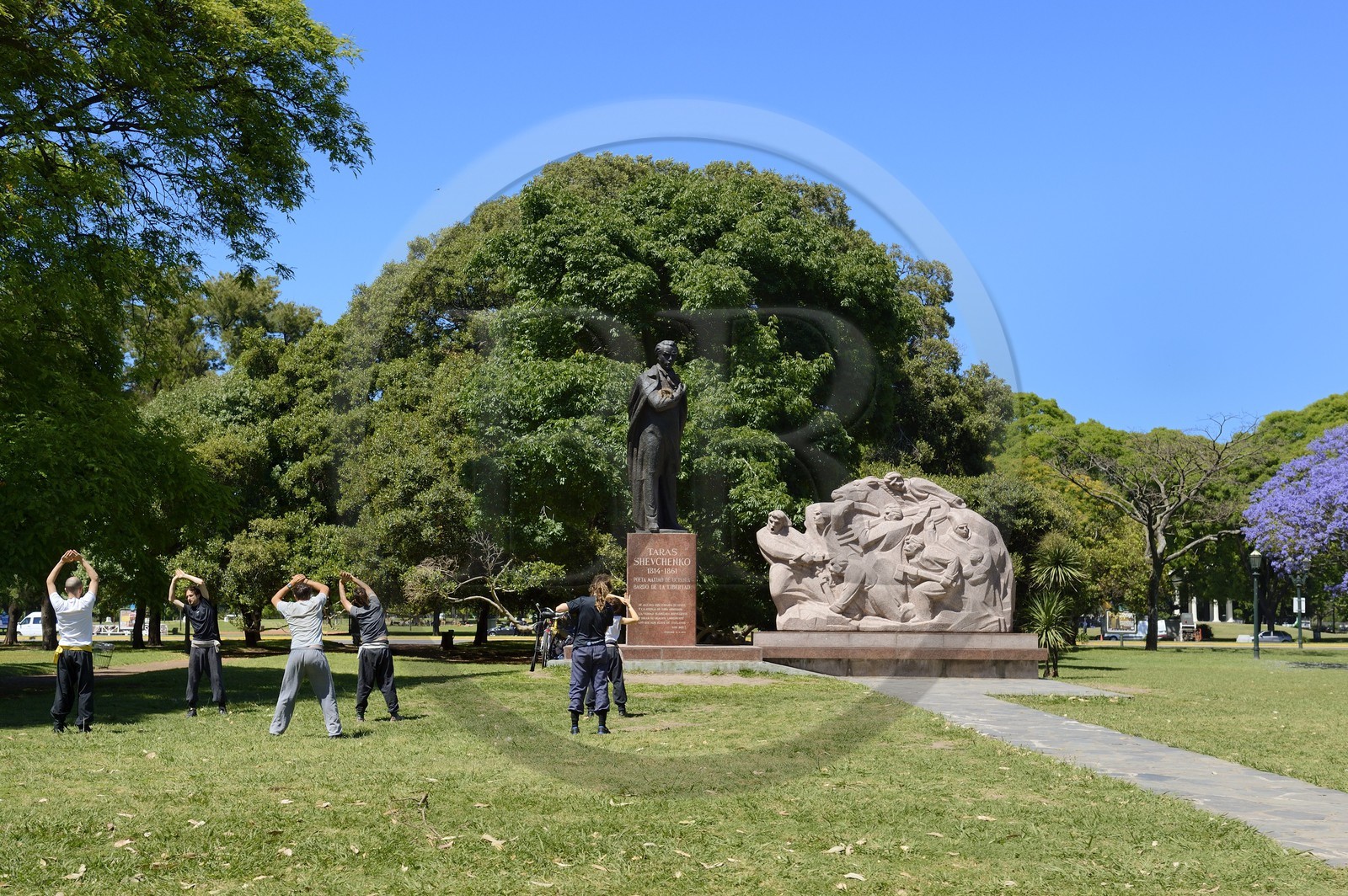 Argentine, Buenos Aires, le parc de Palermo, monument à Taras Shevchenko