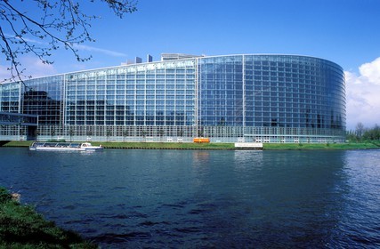 France, Bas-Rhin (67), Strasbourg, le nouveau parlement Européen