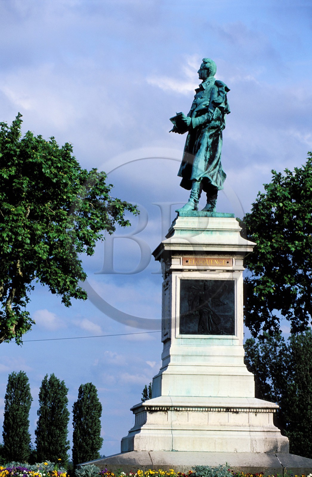 France, Saone et Loire, Mâcon, Lamartine statue on the Lamartine esplanade
