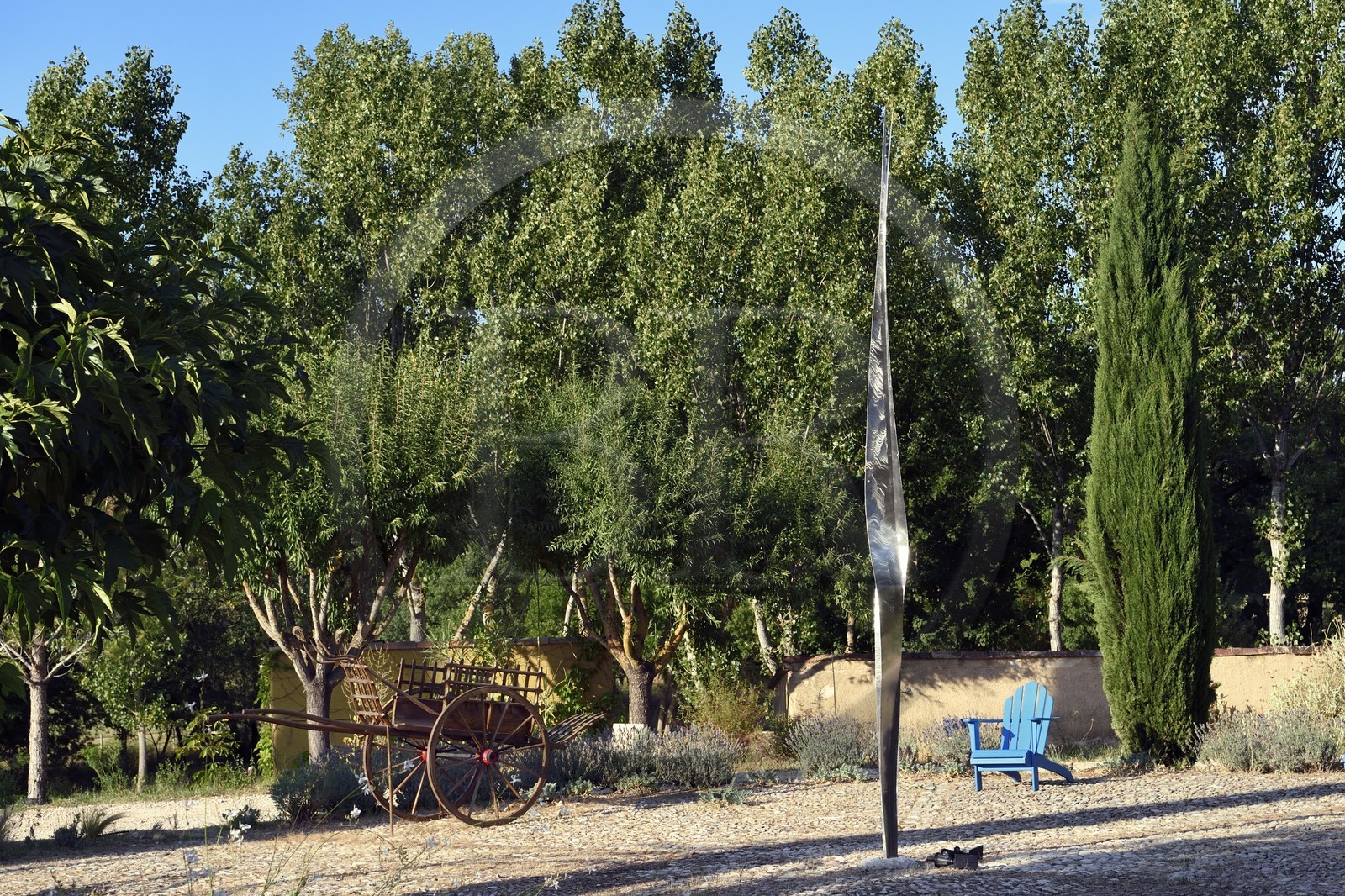 France, Var (83), Provence Verte, Bras, vers Saint-Maximin-la-Sainte-Baume, la maison d'hotes Le Peyrourier - une campagne en Provence
