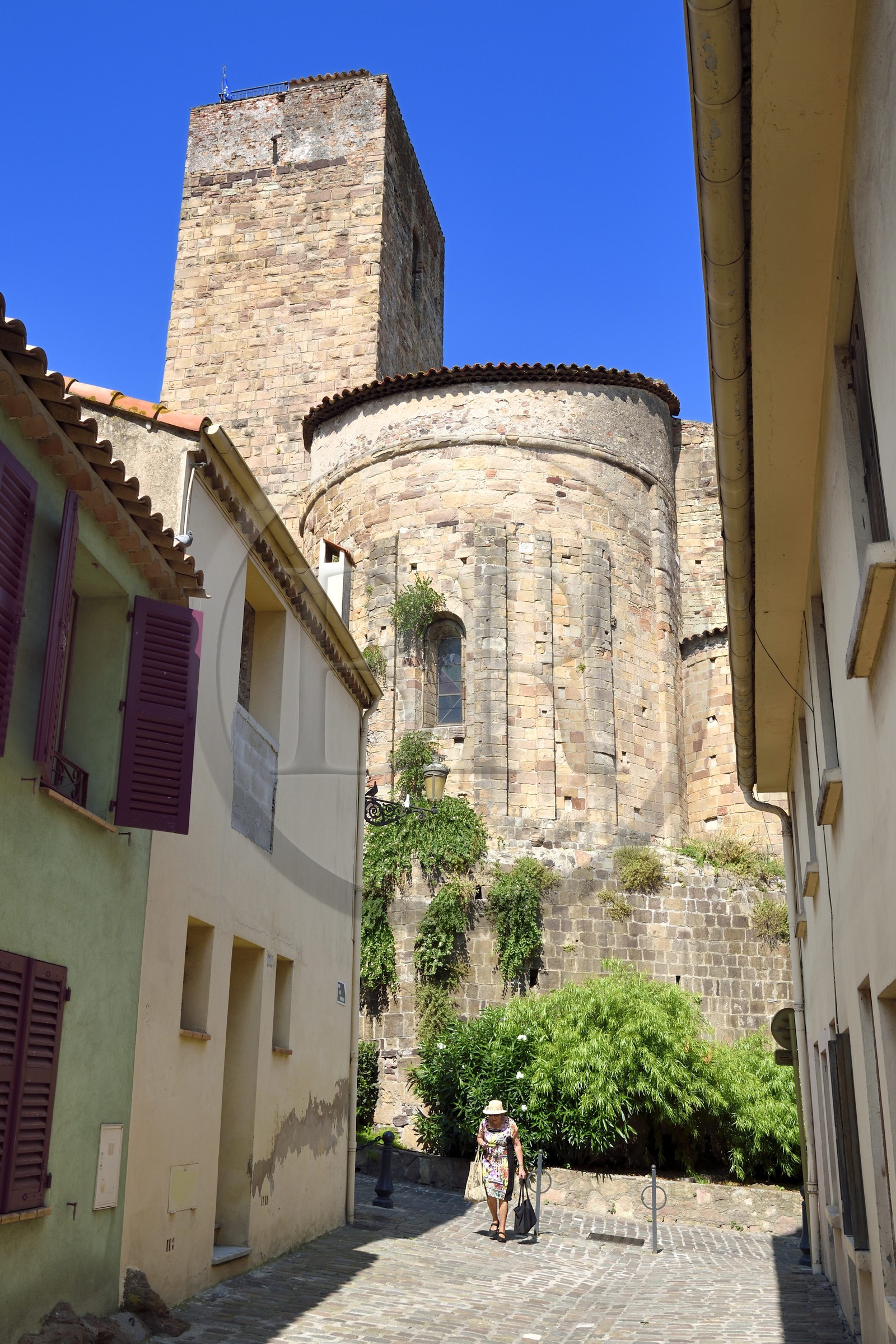 France, Var (83), Saint-Raphaël, l'église sant rafeu dite des Templiers nommée aussi église Saint-Pierre dans la vieille ville, aujourd'hui musée archéologique