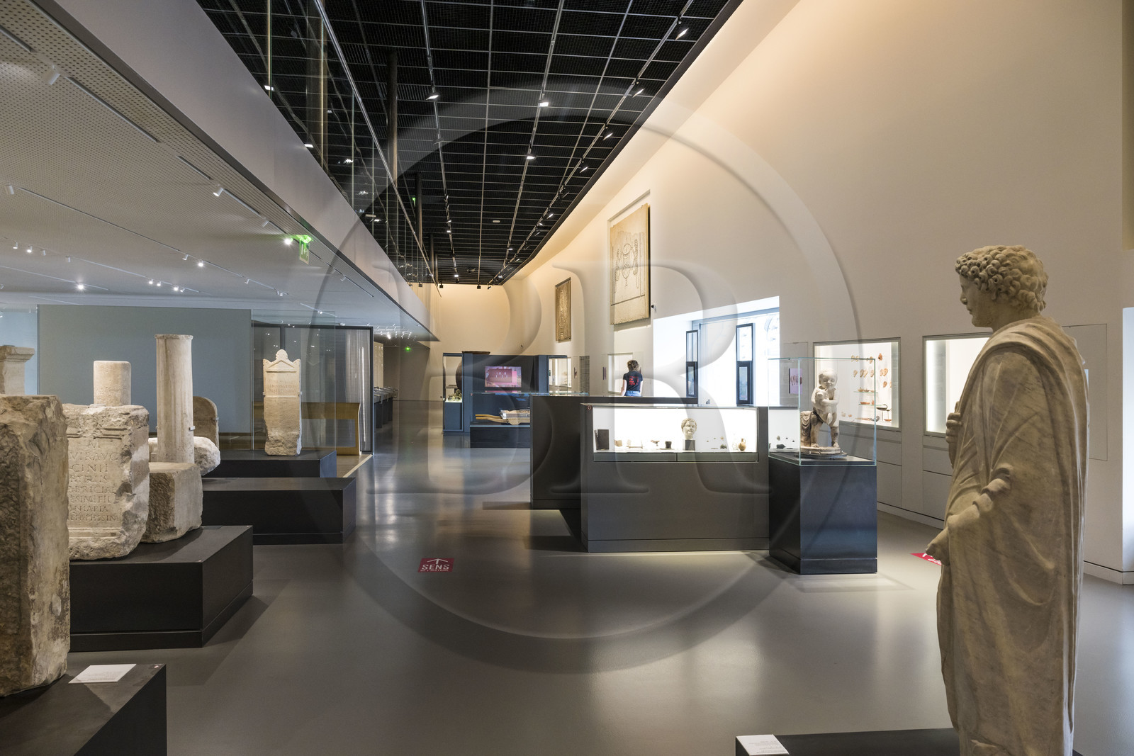 France, Gard (30), Nîmes, Musée de la Romanité de l'architecte Elizabeth de Portzamparc