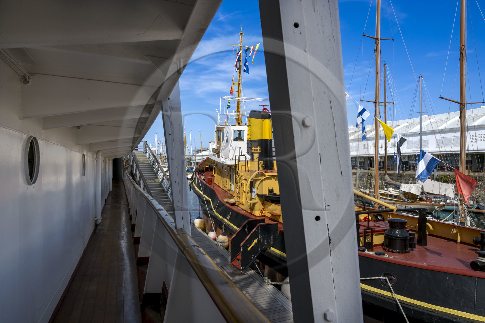 France, Charente Maritime, La Rochelle, the Basin of the great yachts, Maritime Museum, aboard the Frigate France I, flagship of the museum