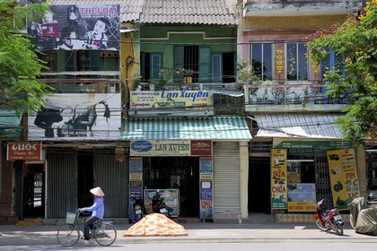 Vietnam, Haiphong, maisons de l'époque coloniale