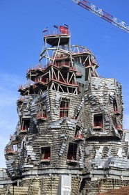 France, Bouches-du-Rhône (13), Arles, LUMA Foundation, complexe culturel expérimental, chantier du nouveau batiment concu par Frank Gehry