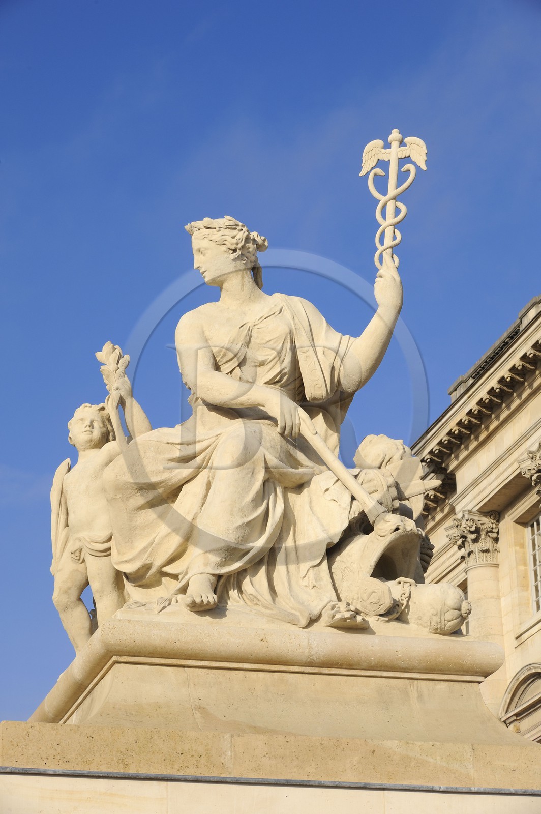 France, Yvelines, Chateau de Versailles, listed as World Heritage by UNESCO, The Peace statue by Jean Baptiste Tuby