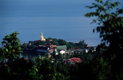 Thaïlande, golfe de Siam, île de Ko Samui, Ko Faan, temple du Big Buddha