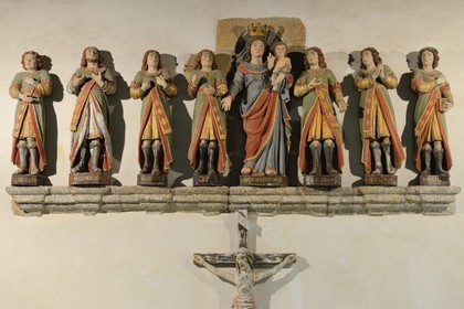 France, Cotes-d'Armor, Vieux-Marché, the Sept-Saints chapel (the Seven Saints chapel) dedicated to the Seven Sleepers of Ephesus