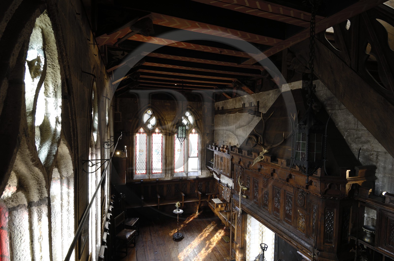 France, Charente-Maritime (17), Rochefort, maison de Pierre Loti, la salle gothique